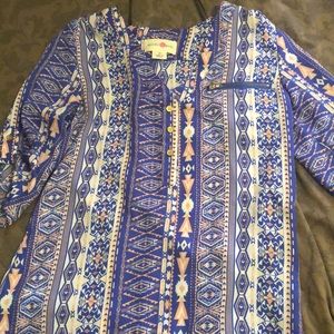 Patterned business blouse